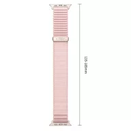   Tech-Protect Nylonloop Apple Watch 8 / 9 / 10 / 11 / 12 / SE / Ultra (44/45/46/49mm) szíj, szövet, rózsaszín