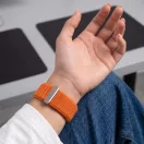 Tech-Protect Nylonloop Apple Watch 8 / 9 / 10 / 11 / 12 / SE / Ultra (44/45/46/49mm) szíj, szövet, narancs