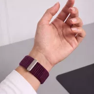   Tech-Protect Nylonloop Apple Watch 8 / 9 / 10 / 11 / 12 / SE / Ultra (44/45/46/49mm) szíj, szövet, burgundi