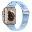 Tech-Protect Nylonloop Apple Watch 8 / 9 / 10 / 11 / 12 / SE / Ultra (44/45/46/49mm) szíj, szövet, világoskék