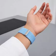   Tech-Protect Nylonloop Apple Watch 8 / 9 / 10 / 11 / 12 / SE / Ultra (44/45/46/49mm) szíj, szövet, világoskék