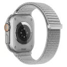 Tech-Protect Nylonloop Apple Watch 8 / 9 / 10 / 11 / 12 / SE / Ultra (44/45/46/49mm) szíj, szövet, szürke