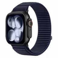   Tech-Protect Nylonloop Apple Watch 8 / 9 / 10 / 11 / 12 / SE / Ultra (44/45/46/49mm) szíj, szövet, sötétkék