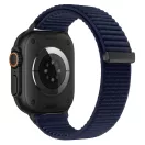 Tech-Protect Nylonloop Apple Watch 8 / 9 / 10 / 11 / 12 / SE / Ultra (44/45/46/49mm) szíj, szövet, sötétkék