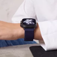   Tech-Protect Nylonloop Apple Watch 8 / 9 / 10 / 11 / 12 / SE / Ultra (44/45/46/49mm) szíj, szövet, sötétkék