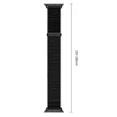 Tech-Protect Nylonloop Apple Watch 8 / 9 / 10 / 11 / 12 / SE / Ultra (44/45/46/49mm) szíj, szövet, fekete