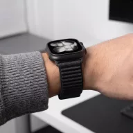   Tech-Protect Nylonloop Apple Watch 8 / 9 / 10 / 11 / 12 / SE / Ultra (44/45/46/49mm) szíj, szövet, fekete