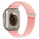 Tech-Protect Nylonloop Apple Watch 8 / 9 / 10 / 11 / 12 / SE (40/41/42mm) szíj, szövet, rózsaszín