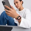 Tech-Protect Nylonloop Apple Watch 8 / 9 / 10 / 11 / 12 / SE (40/41/42mm) szíj, szövet, rózsaszín
