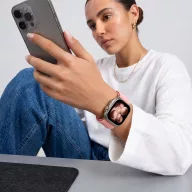   Tech-Protect Nylonloop Apple Watch 8 / 9 / 10 / 11 / 12 / SE (40/41/42mm) szíj, szövet, rózsaszín