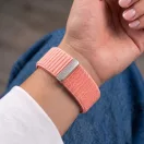 Tech-Protect Nylonloop Apple Watch 8 / 9 / 10 / 11 / 12 / SE (40/41/42mm) szíj, szövet, rózsaszín