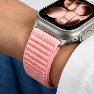   Tech-Protect Nylonloop Apple Watch 8 / 9 / 10 / 11 / 12 / SE (40/41/42mm) szíj, szövet, rózsaszín