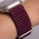 Tech-Protect Nylonloop Apple Watch 8 / 9 / 10 / 11 / 12 / SE (40/41/42mm) szíj, szövet, burgundi