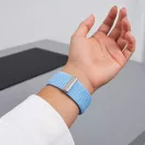 Tech-Protect Nylonloop Apple Watch 8 / 9 / 10 / 11 / 12 / SE (40/41/42mm) szíj, szövet, világoskék