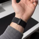 Tech-Protect Nylonloop Apple Watch 8 / 9 / 10 / 11 / 12 / SE (40/41/42mm) szíj, szövet, fekete