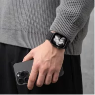   Tech-Protect Nylonloop Apple Watch 8 / 9 / 10 / 11 / 12 / SE (40/41/42mm) szíj, szövet, fekete