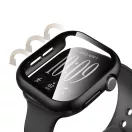 Tech-Protect Defense Apple Watch 12 42mm tok, kijelzővédő felülettel, fekete-átlátszó (2db)
