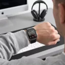 Tech-Protect Defense Apple Watch 12 42mm tok, kijelzővédő felülettel, fekete-átlátszó (2db)