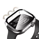 Tech-Protect Defense Apple Watch 12 46mm tok, kijelzővédő felülettel, fekete-átlátszó (2db)
