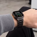 Tech-Protect Stainless Apple Watch 8 / 9 / 10 / 11 / 12 / SE / Ultra (44/45/46/49mm) szíj, fém, fekete