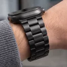 Tech-Protect Stainless Apple Watch 8 / 9 / 10 / 11 / 12 / SE / Ultra (44/45/46/49mm) szíj, fém, fekete