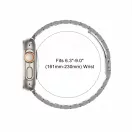 Tech-Protect Stainless Apple Watch 8 / 9 / 10 / 11 / 12 / SE / Ultra (44/45/46/49mm) szíj, fém, ezüst