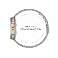   Tech-Protect Stainless Apple Watch 8 / 9 / 10 / 11 / 12 / SE / Ultra (44/45/46/49mm) szíj, fém, ezüst
