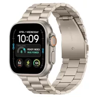   Tech-Protect Stainless Apple Watch 8 / 9 / 10 / 11 / 12 / SE / Ultra (44/45/46/49mm) szíj, fém, bézs