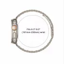 Tech-Protect Stainless Apple Watch 8 / 9 / 10 / 11 / 12 / SE / Ultra (44/45/46/49mm) szíj, fém, bézs