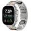 Tech-Protect Stainless Apple Watch 8 / 9 / 10 / 11 / 12 / SE / Ultra (44/45/46/49mm) szíj, fém, ezüst-narancs