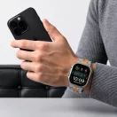 Tech-Protect Stainless Apple Watch 8 / 9 / 10 / 11 / 12 / SE / Ultra (44/45/46/49mm) szíj, fém, ezüst-narancs
