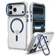   Spigen Ultra Hybrid Optik S Apple iPhone 18 Pro Max / 17 Pro Max tok, MagSafe, Clear Deep Blue, átlátszó-kék