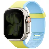   Uniq x Pantone Revix IV Premium Apple Watch Ultra 4 / 3 / 2 / 1 / SE / 12 / 11 / 10 / 9 / 8 (44/45/46/49mm) mágneses szíj, sárga-kék