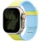 Uniq x Pantone Revix IV Premium Apple Watch Ultra 4 / 3 / 2 / 1 / SE / 12 / 11 / 10 / 9 / 8 (44/45/46/49mm) mágneses szíj, sárga-kék
