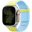 Uniq x Pantone Revix IV Premium Apple Watch Ultra 4 / 3 / 2 / 1 / SE / 12 / 11 / 10 / 9 / 8 (44/45/46/49mm) mágneses szíj, sárga-kék
