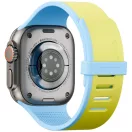 Uniq x Pantone Revix IV Premium Apple Watch Ultra 4 / 3 / 2 / 1 / SE / 12 / 11 / 10 / 9 / 8 (44/45/46/49mm) mágneses szíj, sárga-kék