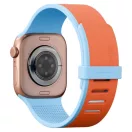 Uniq x Pantone Revix IV Premium Apple Watch 8 / 9 / 10 / 11 / 12 / SE (40/41/42mm) mágneses szíj, narancs-kék