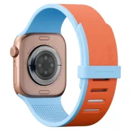   Uniq x Pantone Revix IV Premium Apple Watch 8 / 9 / 10 / 11 / 12 / SE (40/41/42mm) mágneses szíj, narancs-kék
