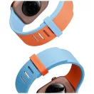 Uniq x Pantone Revix IV Premium Apple Watch 8 / 9 / 10 / 11 / 12 / SE (40/41/42mm) mágneses szíj, narancs-kék