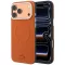 Lacoste Petit Pique Embossed Apple iPhone 18 Pro Max / 17 Pro Max mágneses hátlap tok, MagSafe, narancs