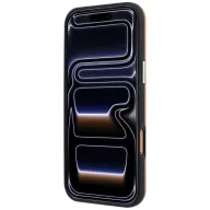   Lacoste Petit Pique Embossed Apple iPhone 18 Pro Max / 17 Pro Max mágneses hátlap tok, MagSafe, narancs