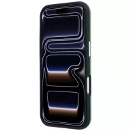   Lacoste Petit Pique Embossed Apple iPhone 18 Pro Max / 17 Pro Max mágneses hátlap tok, MagSafe, zöld