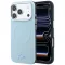 Lacoste Petit Pique Embossed Apple iPhone 18 Pro Max / 17 Pro Max mágneses hátlap tok, MagSafe, kék