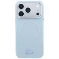   Lacoste Petit Pique Embossed Apple iPhone 18 Pro Max / 17 Pro Max mágneses hátlap tok, MagSafe, kék