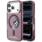 Karl Lagerfeld Peekaboo Logo Apple iPhone 18 Pro / 17 Pro tok, MagSafe, macska minta, burgundi