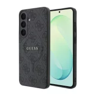   Guess PU Leather 4G Samsung Galaxy S26 FE hátlap tok, MagSafe, fekete