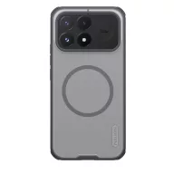   Nillkin Super Frosted PRO Magnetic Poco F9 Pro mágneses műanyag hátlap tok, MagSafe, átlátszó-fekete
