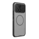 Nillkin Super Frosted PRO Magnetic Poco F9 Pro mágneses műanyag hátlap tok, MagSafe, átlátszó-fekete