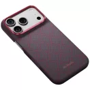 Pitaka Argyle Apple iPhone 18 Pro / 17 Pro hátlap tok, MagSafe, kék-piros