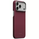 Pitaka Argyle Apple iPhone 18 Pro / 17 Pro hátlap tok, MagSafe, burgundi